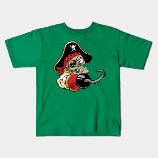 Pirate with a Red Bandana Kids T-Shirt